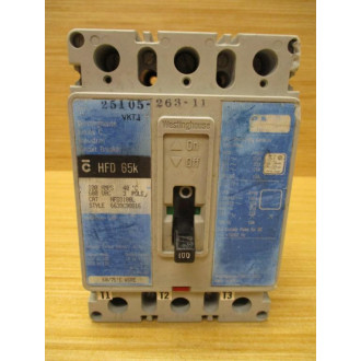 Westinghouse HFD3100L 100A Circuit Breaker - Used