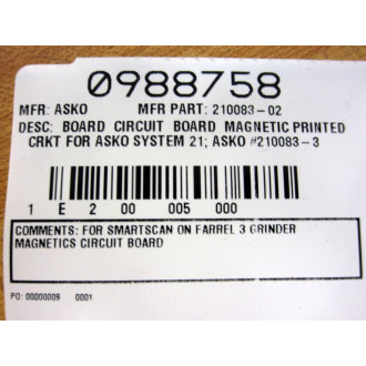 Magnetics 210083-2 Magnetic Card 210083-3 Assy 210083-05-003 - New No Box
