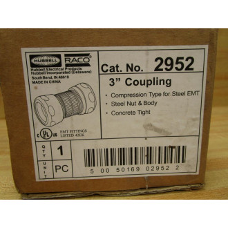 HubbleRaco 2952 3" EMT Coupling