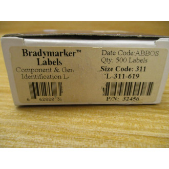 Brady CL-311-619 Identification Label 32456 34 Roll - Used
