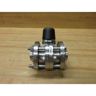 Kieselmann DN25 PN16 AISI 304L CH E2RX Butterfly Valve - New No Box