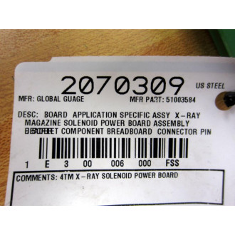 30003999 X-Ray Solenoid Power Board 51003584 - New No Box