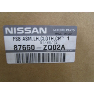 Nissan 87650-ZQ02A FSB ASM LH Cloth CH 87650ZQ02A