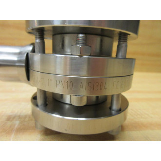GEA GEA-7 1" PN10 AISI304 FC1600317 Butterfly Valve GEA-7-1" - New No Box