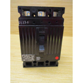 General Electric TEB132020 20A Circuit Breaker GE - Used