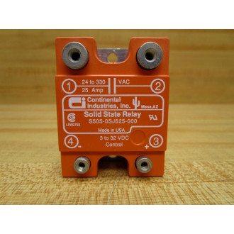Continental Industries S505-0SJ625-000 Relay S5050SJ625000 Orange WHardware