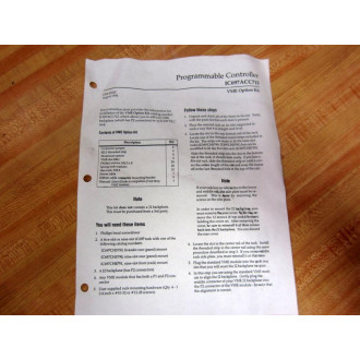 GEFanuc IC697ACC715 VME Option Kit