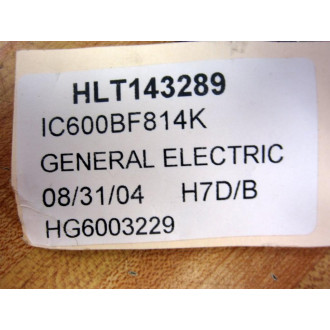 GEFanuc IC600BF814K Type K Thermocouple Input Card PO No. RE08270140 - Refurbished