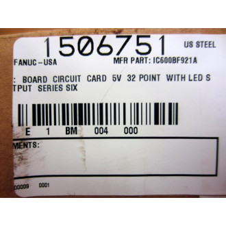 General Electric IC600BF921 Output Board IC600BF921K WFaceplate - Refurbished