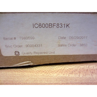 GEFanuc IC600BF831 Input Board IC600BF831K - Refurbished