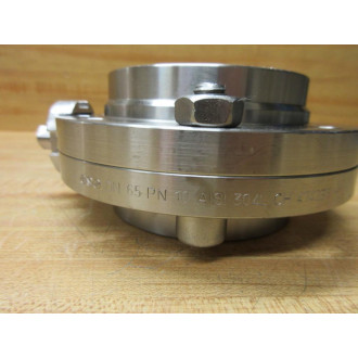 Kieselmann DN65 PN10 AISI 304L CH414235 Butterfly Valve WO Handle - New No Box