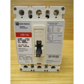 Cutler-Hammer FDB3030 30A Circuit Breaker - Used
