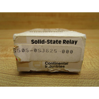 Continental Industries S505-0SJ625-000 Relay S5050SJ625000 Orange WO Hardware