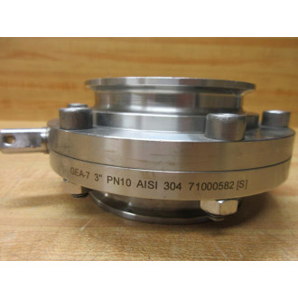 GEA GEA-7 3" PN10 AISI304 71000582(S) Butterfly Valve - New No Box