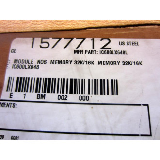 GEFanuc IC600LX648L Memory Module