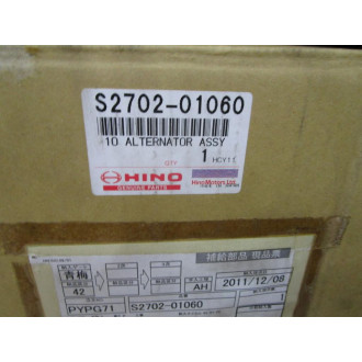 Hino S2702-01060 Alternator Assembly 27020-1060C