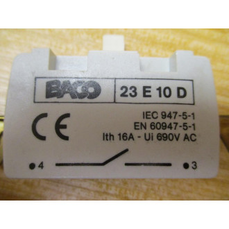 Baco 23E10D Contact Block - New No Box