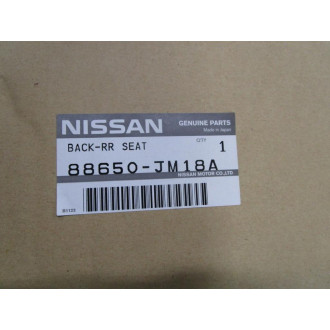 Nissan 88650-JM18A Back-RR-Seat 88650JM18A