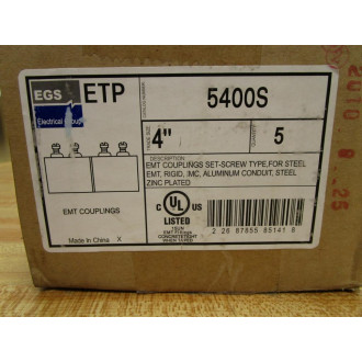 ETP 5400S EMT Coupling 4" (Pack of 5)