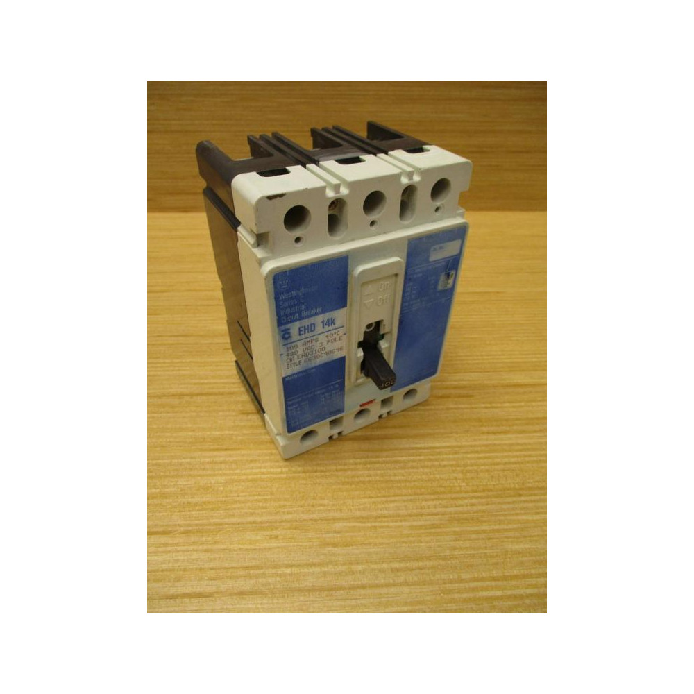 Westinghouse EHD3100 100A Industrial Circuit Breaker - Used Westinghouse EHD3100 100A Industrial Circuit Breaker - Used