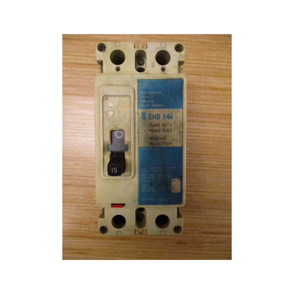 Westinghouse EHD2015 15A Circuit Breaker - Used