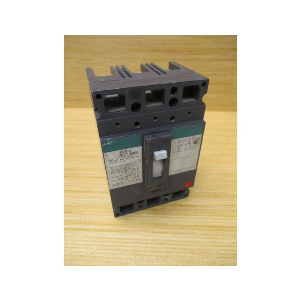 General Electric TED134070 70A Industrial Circuit Breaker - Used