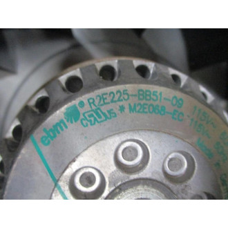 EBM R2E225-BB51-09 Blower Wheel R2E225BB5109 - New No Box