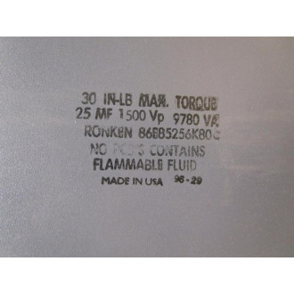 Ronken 86B85256K80C Capacitor - New No Box