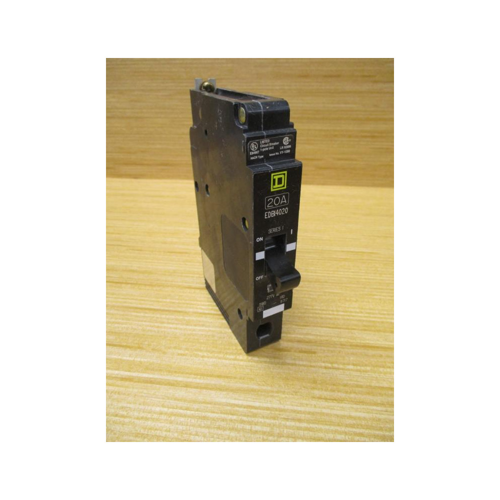 Square D EDBI4020 20A Circuit Breaker (Pack of 2) - Used