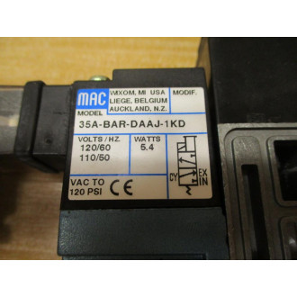 Mac Valves 35A-BAR-DAAJ-1KD Solenoid Valve 35ABARDAAJ1KD