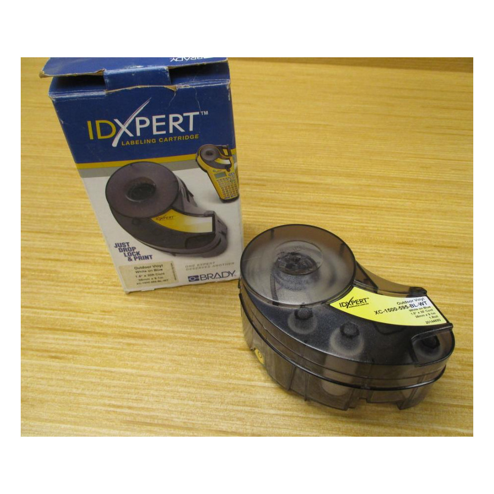 Brady XC-1500-595-BL-WT Idxpert Labeling Cartridge XC1500595BLWT