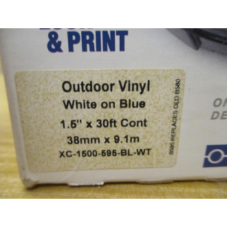 Brady XC-1500-595-BL-WT Idxpert Labeling Cartridge XC1500595BLWT