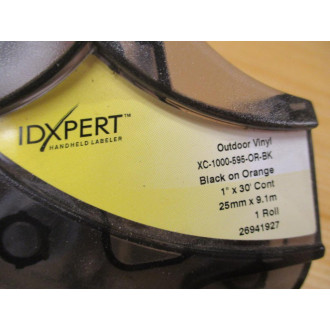 Brady XC-1000-595-OR-BK Idxpert Labeling Cartridge XC1000595OPBK Half Roll - Used