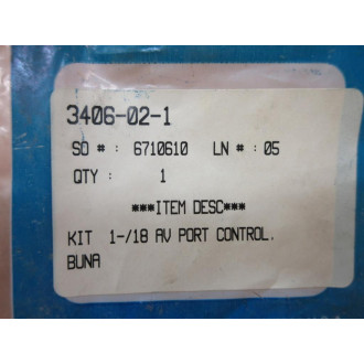 PHD 3406-02-1 Port Control Kit 3406021 (Pack of 6)