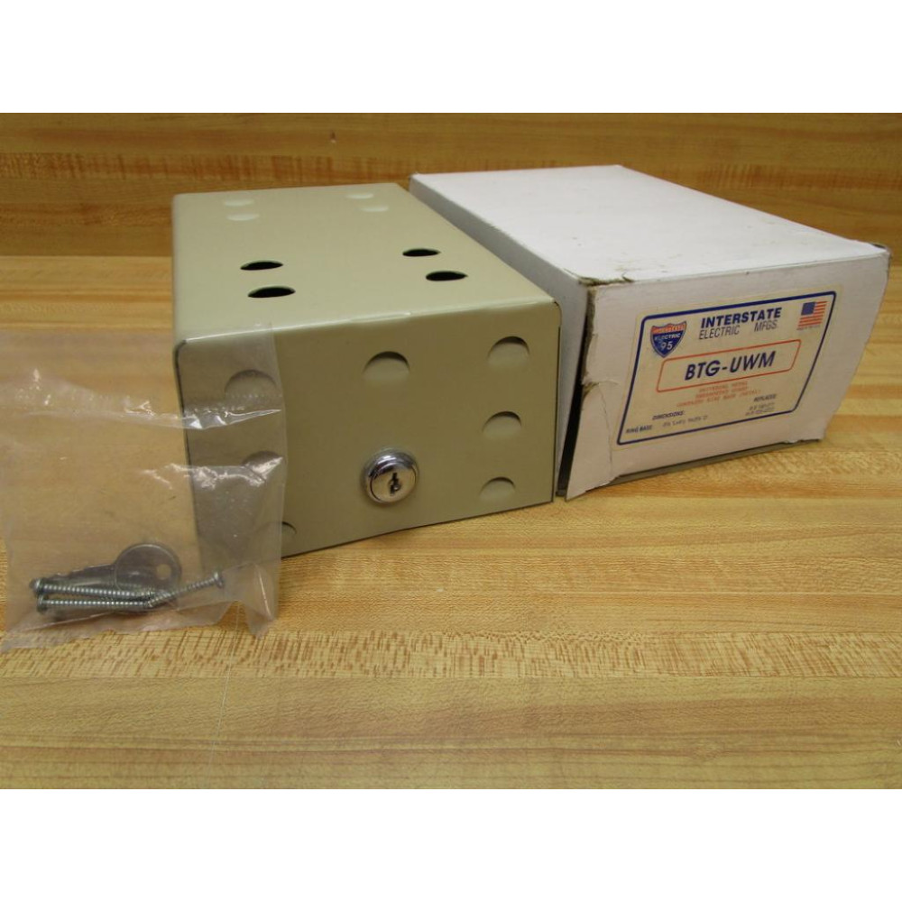 Interstate Electric BTG-UWM Thermostat Guard W Ring Base  BTGUWM