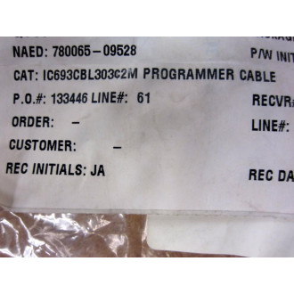 GEFanuc IC693CBL303 HHP & Converter Cable - New No Box
