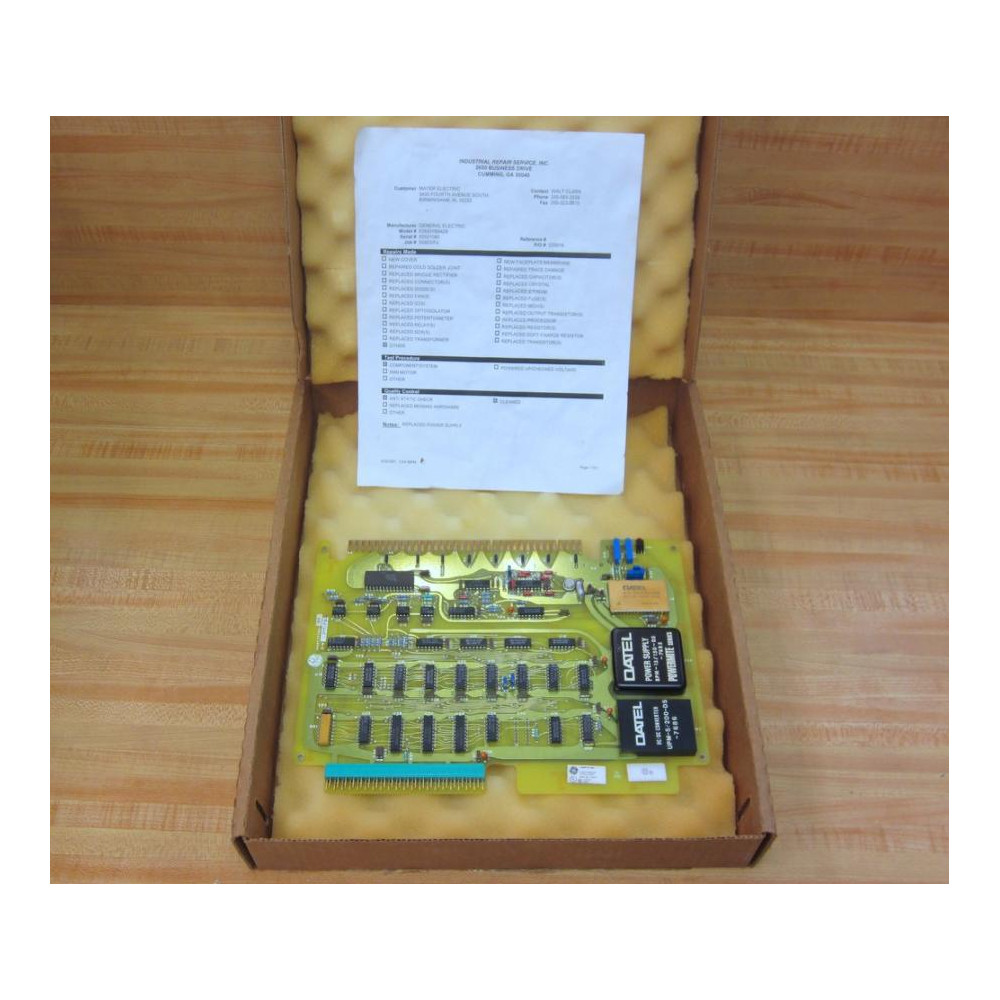 GEFanuc IC600YB842B Analog Input Card Job No. 50923PJ - Refurbished
