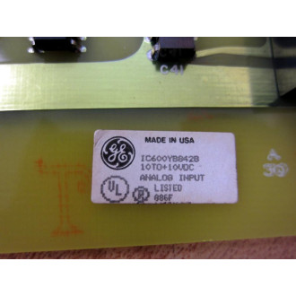GEFanuc IC600YB842B Analog Input Card Job No. 50923PJ - Refurbished