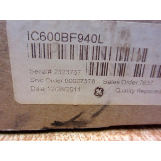 General Electric IC600BF940L IO XMTR SO No.90007378 - Refurbished
