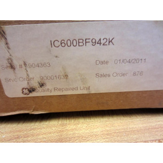 GEFanuc IC600BF942K Analog Output Card 44A717106-010 Job No.90001632 - Refurbished