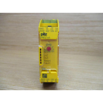 Pilz PNOZ s4 C 24VDC 3no 1no Safety Relay 751104 WO Terminal Adapters - Used