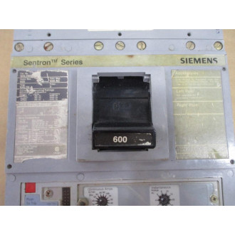 Siemens SHLD69600 Sentron Series 600A Circuit Breaker Cracked - Used