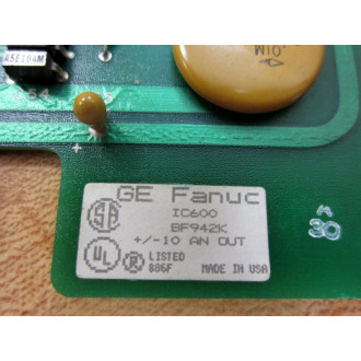 GEFanuc IC600BF942K Analog Output Card 44A717106-010 w Faceplate