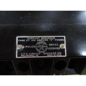 ITE ET4035 50A Circuit Breaker - Used