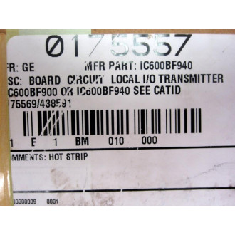 General Electric IC600BF940L IO XMTR