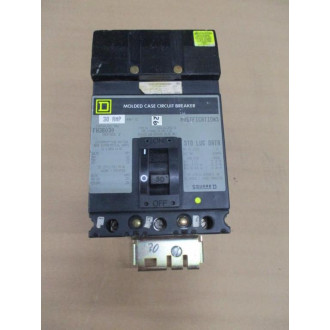 Square D FH36030 Circuit Breaker Series 2 - Used