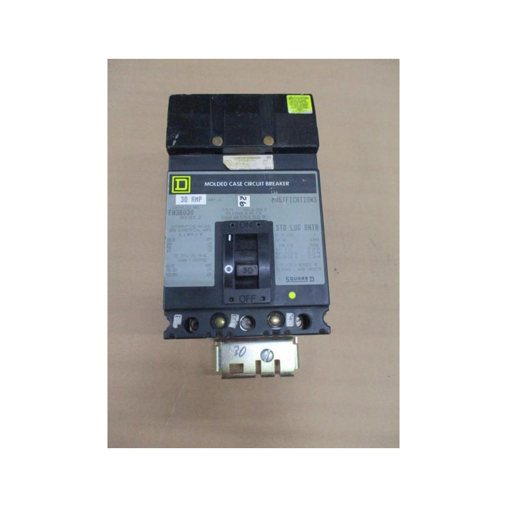 Square D FH36030 Circuit Breaker Series 2 - Used