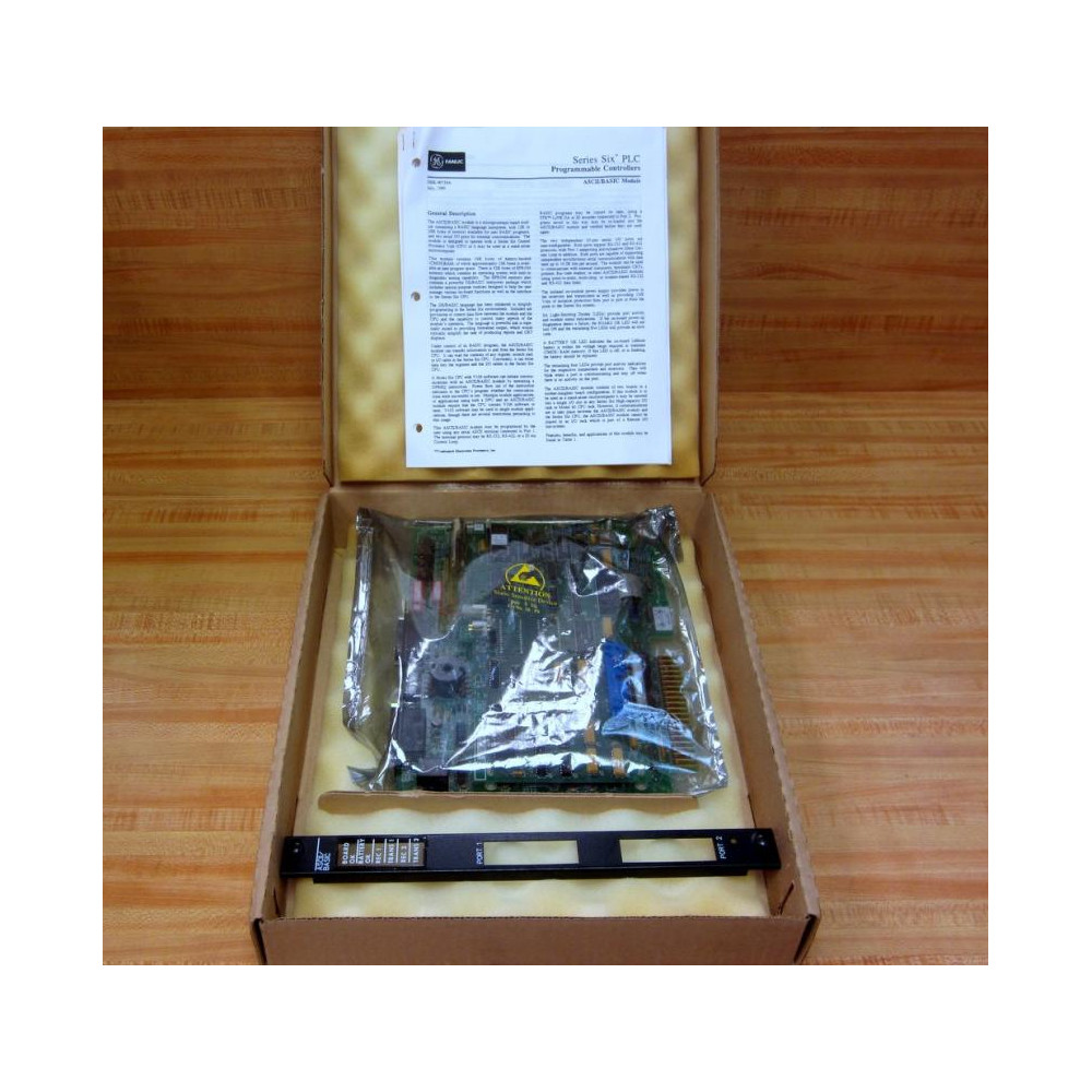GEFanuc IC600BF949M ASCII IO Module WFace Plate