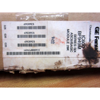 GEFanuc IC600BF949M ASCII IO Module WFace Plate
