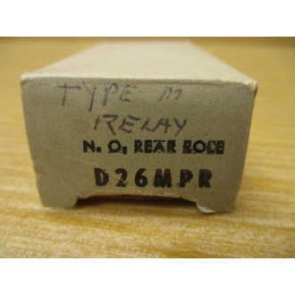 Cutler Hammer Eaton D26MPR Relay Contact Cartridge Clear